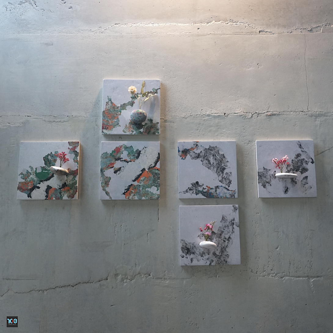Rak / รักษ์  - Wall Art Decorate (Version 02) -  Our designs give new life to recycled paper and other natural materials,  Handmade sculptures , Which is created piece by piece.