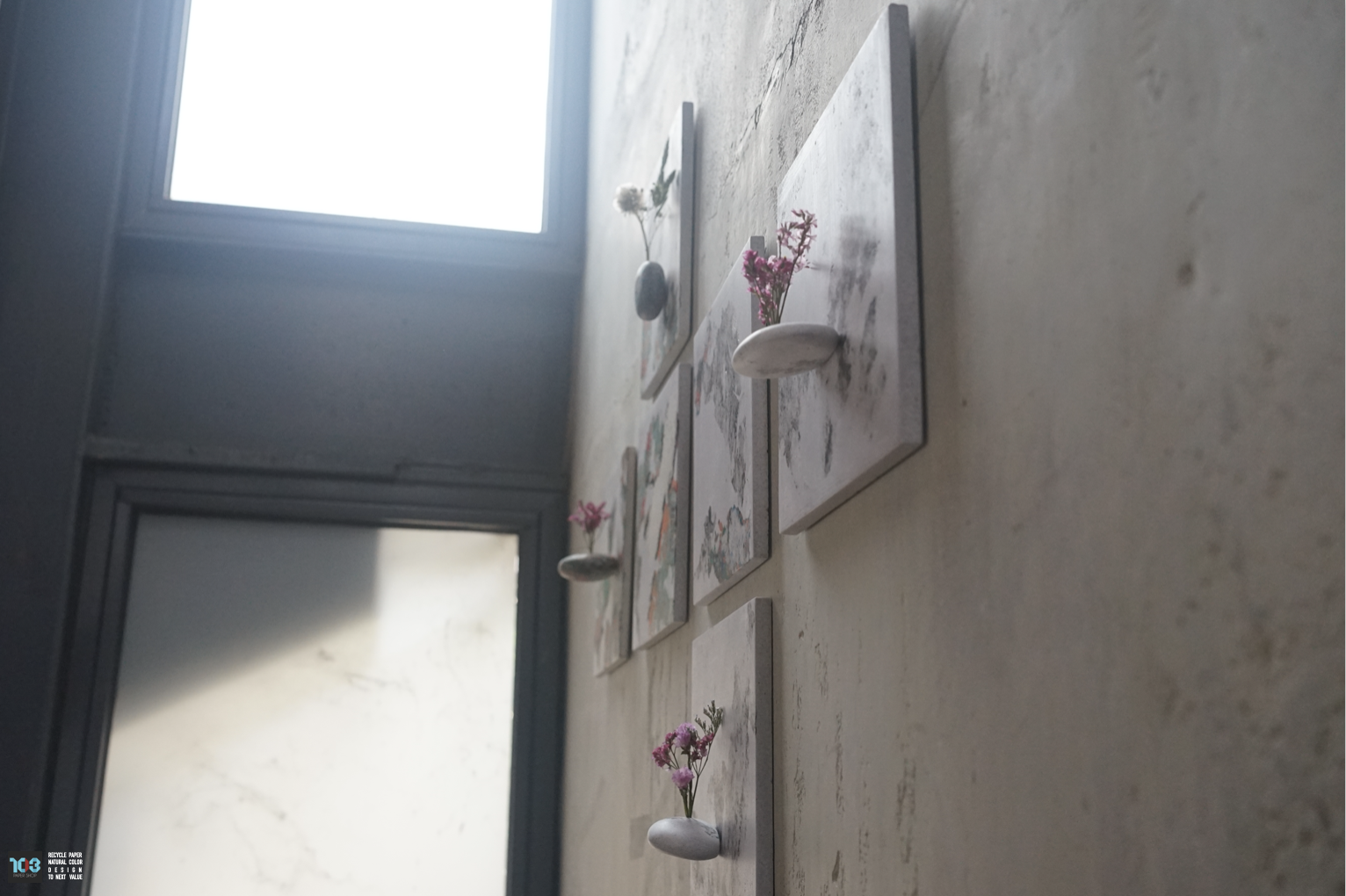 Rak / รักษ์  - Wall Art Decorate (Version 02) -  Our designs give new life to recycled paper and other natural materials,  Handmade sculptures , Which is created piece by piece.