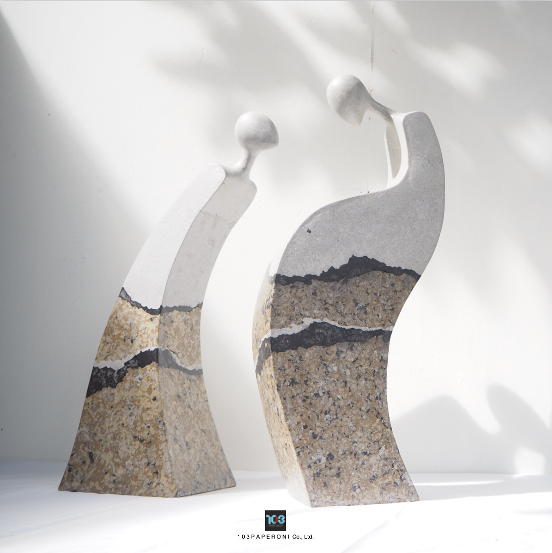 103PAPER NO.45  :  PAPER SCULPTURE  -  Our designs give new life to recycled paper and other natural materials,  Handmade sculptures , Which is created piece by piece.