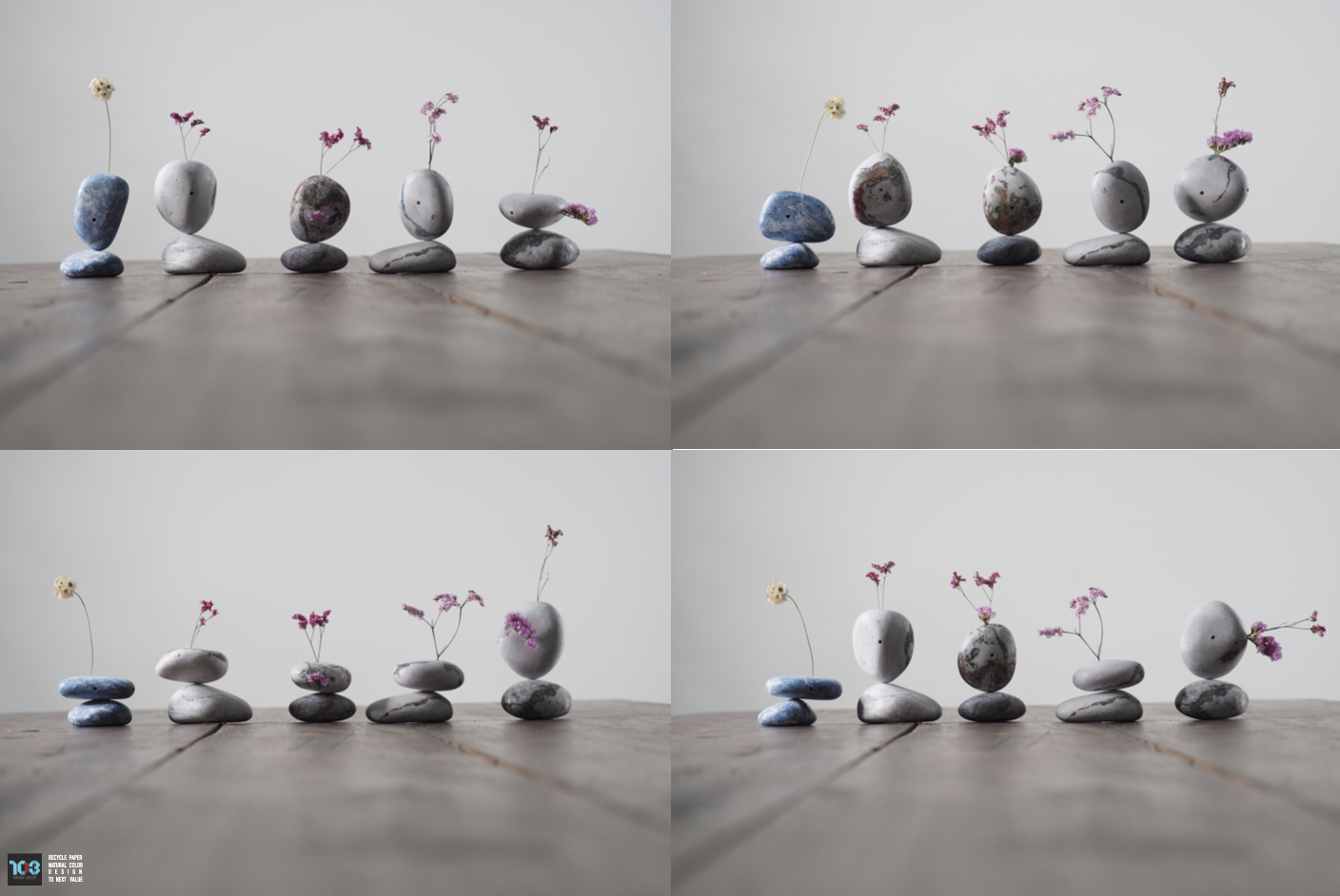 Khun Chom Choei / คุณชมเชย  :  PAPER VASE  -  Our designs give new life to recycled paper and other natural materials,  Handmade sculptures , Which is created piece by piece.